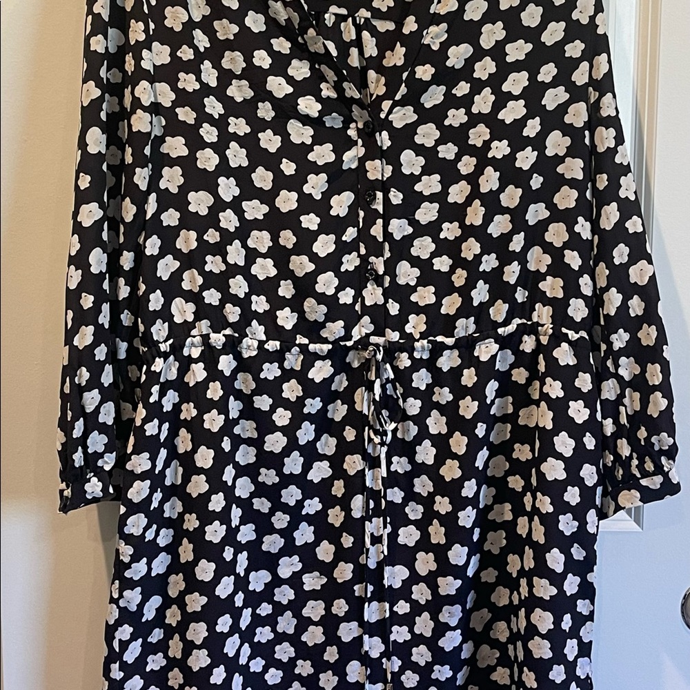 Black floral detail Kate Spade dress with pockets